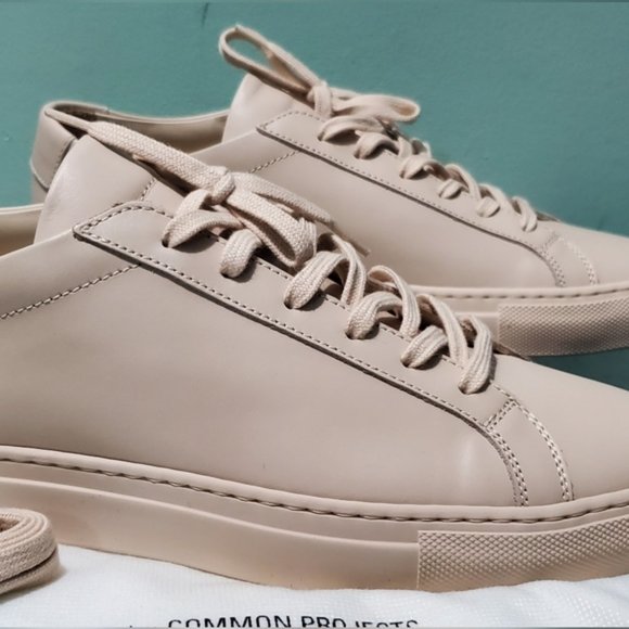 NIB WOMAN By COMMON PROJECTS Original Achilles Low Nude Pink Lthr Sneakers sz 40 - Picture 5 of 12